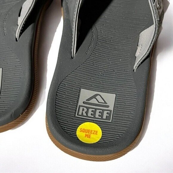 🌻 NEW w.Tags Reef Men's Grey Santa Ana Sandals Men's Size 9 - Picture 5 of 11